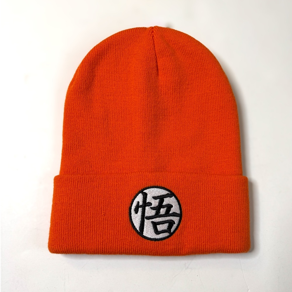 Dragonball Z Orange Knit Beanie Hat Toei Animation Anime Manga NWT